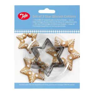 Biscuit Cutters - Star Shape - 3 Pce