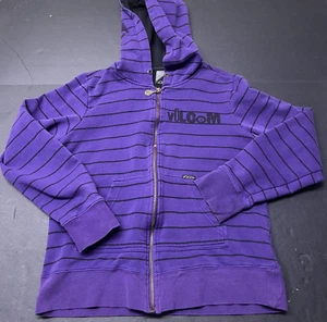 Vintage Volcom Zip Up Hoodie Kids Size Medium - Picture 1 of 3
