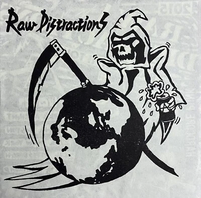 RAW DISTRACTIONS TOUR 7” WHITE VINYL FLEXI JAPAN PUNK FOLKEIIS SKIZOPHRENIA OUTO - Image 1 of 4