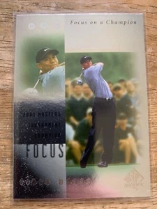 2001 Upper Deck SP Authentic TIGER WOODS Focus on a CHAMPION! FC6 - Picture 1 of 2