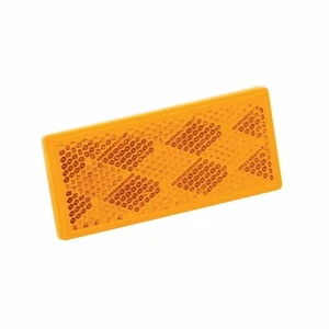 Wesbar - 003357 - Rectangular Reflector, Amber - Picture 1 of 1