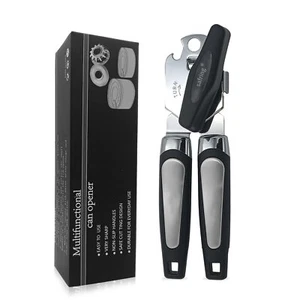 Stainless Steel Manual Can Opener Smooth Edge with Ergonomic Non-Slip Handle - Picture 1 of 6