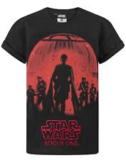 Star Wars T-Shirt Kids Boys Rogue One Characters Movie Red Foil Top