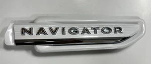OEM 2022-2024 Navigator RH Passenger Side Fender Emblem Pristine White Monochrom - Picture 1 of 2