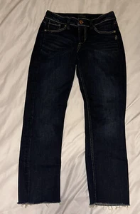 Silver Jeans Women 26 Blue Straight Denim - Picture 1 of 13