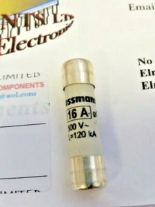 FUSIBLE CARTUCHO INDUSTRIAL BUSSMANN C10G16 16amp (10,3 X 38mm) Stk: 0901 - Imagen 1 de 2