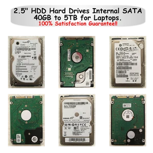 2.5" HDD Hard Drives Internal SATA 40GB to 5TB for Laptops - Picture 1 of 14