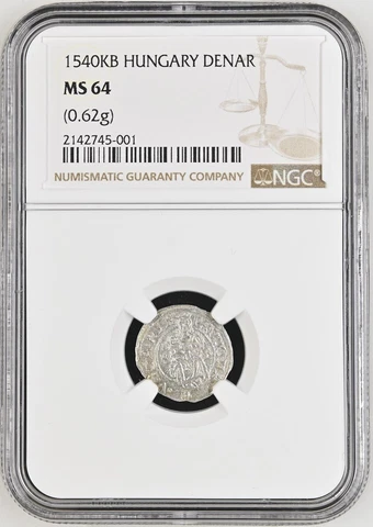 1540KB Hungary DENAR NGC MS 64 Cover