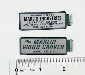 1980er Marlin Industries Long Beach California Aufkleber Sticker - Bild 1 von 2