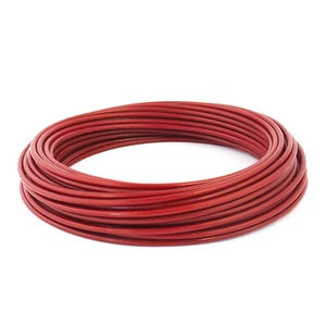 DRAHTKABEL PVC-Kabel 2 bis 10 mm Stahlseil - 5, Farbe Rot TOP - Bild 1 von 5