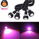 4PCS Pink Purple Car Motorcycle Truck LED DRL Tail Underbody Front Grille Lights