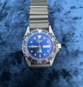 *Stunning* NOS as new Mens Olympic XD-200 Diver style Quartz Watch - Blue face - Picture 1 of 7