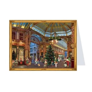 Victorian Shopping Richard Sellmer Mini Advent Card 105 x 155 mm - Picture 1 of 1