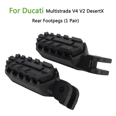 Задние ножные колышки педали резиновая подножка для Ducati Multistrada V4 V2 DesertX 22-25 - Изображение 1 из 4