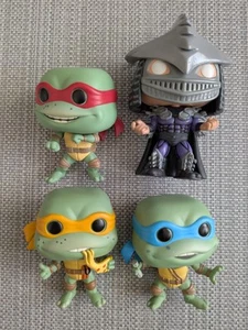Funko Pop Movies Teenage Mutant Ninja Turtles Out of the Shadows Set Of 4 - Picture 1 of 2