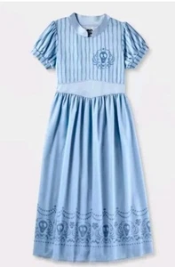 Beetlejuice Girls' Size Medium 8 Light Blue Full Length Flare Skirt Nightgown - Picture 1 of 4