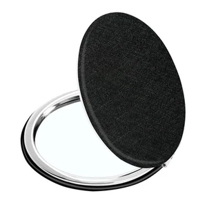 Compact Vanity Makeup Mirror for Men Women Girls, Black Elegant Round Travel ... - Picture 1 of 7