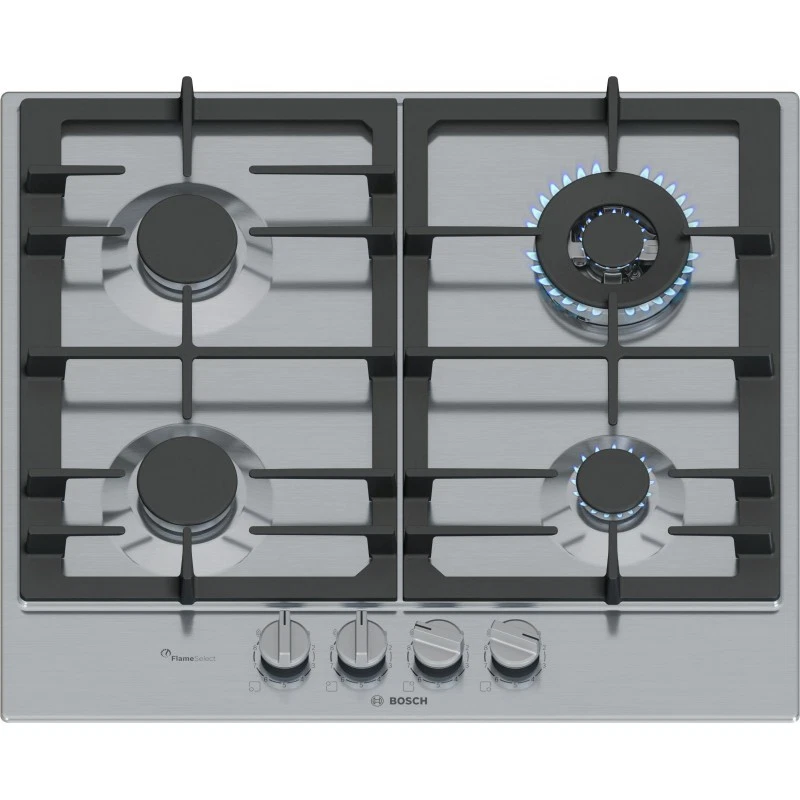Bosch Piano cottura gas 4 zone SERIE 6 PCH6A5I90 FlameSelect Inox (60cm)
