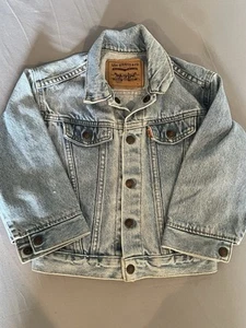 levi made in USA 74027 jean jacket orange tag size 4 Children Denim - Picture 1 of 7