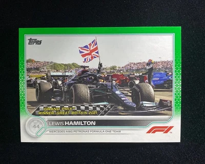 2022 Topps Formula 1 F1 Green #160 Lewis Hamilton Grand Prix Winner 42/75 OC19 - Image 1 of 4