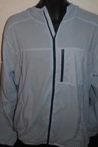 GIACCA NATHAN STEALTH CON CAPPUCCIO ULTRALEGGERA PESANTE BLU CIELO NUOVA CON ETICHETTE TAGLIA UOMO L - Foto 1 di 4