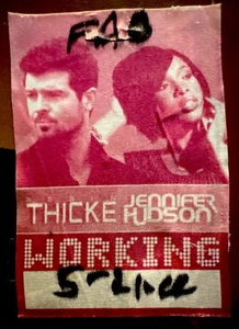 ROBIN THICKE & JENNIFER HUDSON - MAY 21, 2009 -NOKIA LIVE  TEXAS- BACKSTAGE PASS - Picture 1 of 1