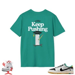 Camisa a juego para Nike Dunk SB Low X CSEF Keep Pushing Skateboarding Streetwear - Imagen 1 de 17