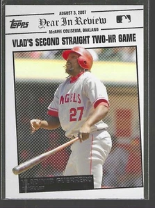 Vladimir Guerrero 2008 Topps Year in Review Card# YR-124 - Picture 1 of 4