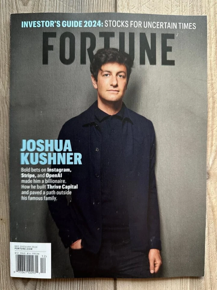 2023 FORTUNE Magazine December 2023 January 2024 JOSHUA KUSHNER OpenAI Instagram - Image 1 of 1