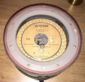 ALTITUDE ALTIMETER KEUFFEL ESSER WALLACE TIERNAN GAUGE SURVEY EQUIPMENT - Picture 1 of 2