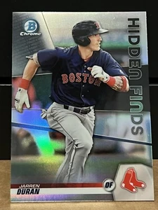 2020 Bowman Chrome Jarren Duran Hidden Finds Refractor #HF-JD Boston Red Sox - Picture 1 of 2