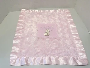 Blankets and Beyond Pink Square Satin Edged Lovey Thank Heaven Little Girls  - Picture 1 of 5