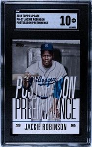 2018 Topps Update PO-27 Jackie Robinson Postseason Preeminence SGC 10 GEM MINT - Picture 1 of 2