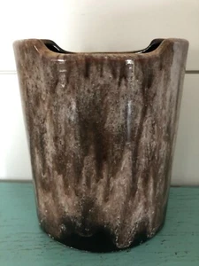Vaso a goccia marrone ceramica canadese vintage MCM - Foto 1 di 3