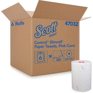 Scott Slimroll Paper Towel, 8" x 580 ft, White 6 per Carton - Picture 1 of 4