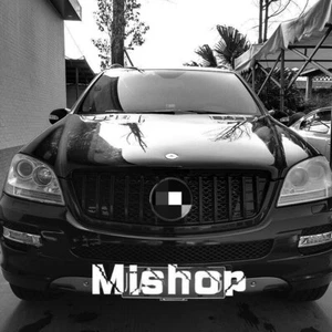 W164 Grill w/ Star Emblem Grilles Body Kit For Mercedes ML-class 2005-2011 Black - Imagen 1 de 3