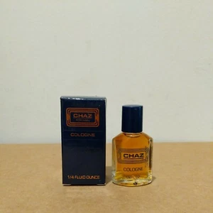  REVLON CHAZ FOR MEN COLOGNE SPLASH .25 oz. ~ RARE  MINI BOTTLE for Men 🆕 - Picture 1 of 2