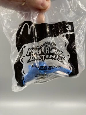 McDonald’s Happy Meal Power Rangers Dino Thunder Azul 2003 juguete azul #3 sellado Foto 1 de 4