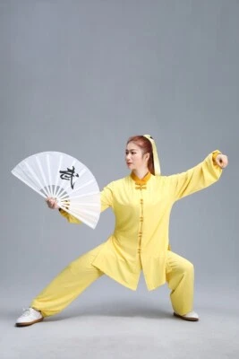 Tai Chi Clothes Wushu Clothing Kung Fu Dress Martial Art Uniform Spring Summer - Image 1 of 4