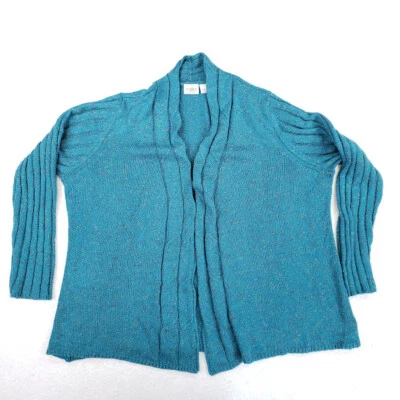 Suéter cárdigan delantero abierto tejido verde Cato para mujer talla 22/24 Foto 1 de 4