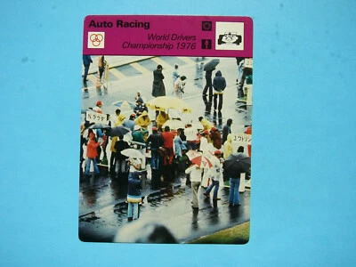 Foto de carreras de autos Sportscaster 1977 1977/79 James Hunt Niki Lauda 1976 WCH NÍTIDA Foto 1 de 2