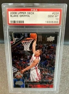 Карта дебютанта Блейка Гриффина RC 2009-10 Upper Deck No226 GEM PSA10!Cippers F RC HOF-3 - Изображение 1 из 2