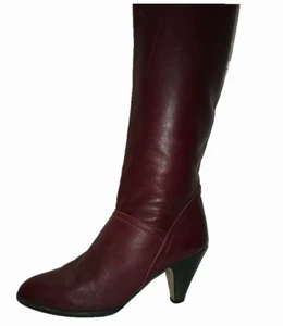 Bootalinos by Corelli Leather Red Brown Knee High Boots Size: 9B - Picture 1 of 9