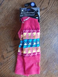 Smartwool socks skiing M Med Medium ski phd snowboard merino wool Orange Pattern - Picture 1 of 3