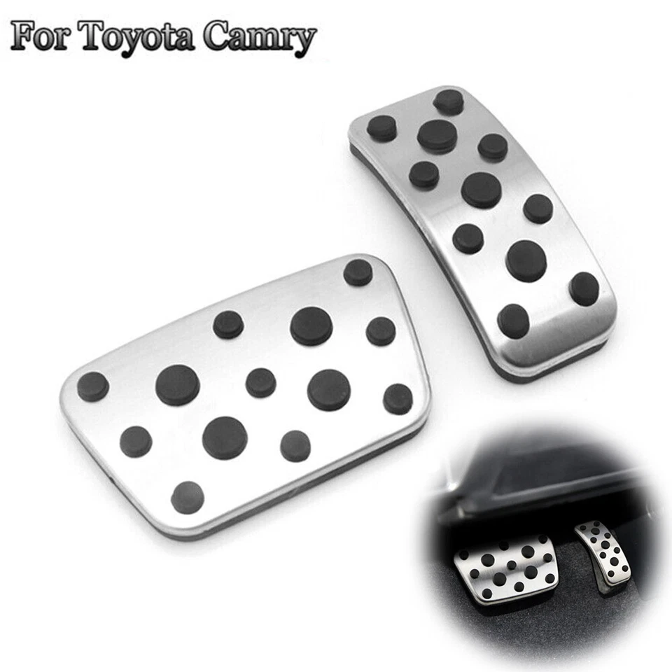 Pastillas aceleradoras de pedal de freno de embrague antideslizantes para Toyota Camry 300H IS250 2014-18 Foto 1 de 4