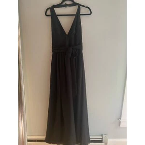 Nuevo con etiquetas Vestido Gather & Gown Negro de Gasa Talla 8 - Imagen 1 de 6
