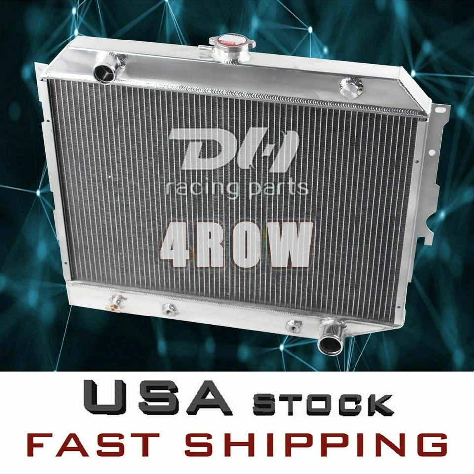 4 ряда алюминиевых радиаторов для 68-74 Dodge Challenger/Plymouth Satellite V8 Small Block - Изображение 1 из 4