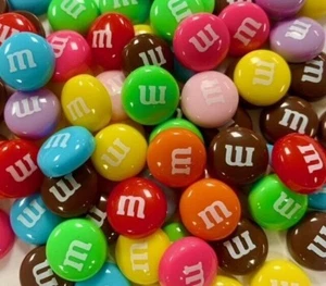 18PC M & M CANDY MULTI ITTY BITTY RESIN FLAT BACK FLATBACK FOR HAIRBOW CENTER - Picture 1 of 1