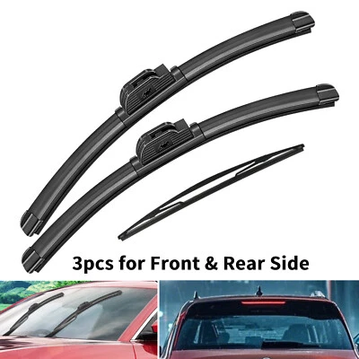 Juyioudy 22"22"12" Front Rear Wiper Blades Fit for 2014-2007 GMC Yukon, 3pcs - Image 1 of 4