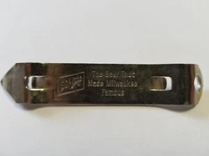 Schlitz beer 1965 Church Key can bottle opener Milwaukee Wisconsin Jos Brewing  - Picture 1 of 4